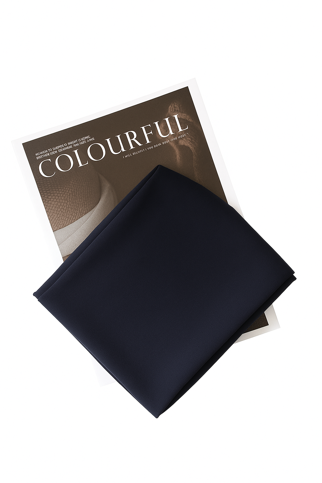 Navy chiffon hijab for women – soft, lightweight and elegant