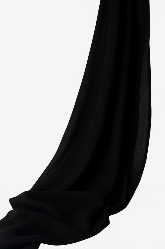 Black modal hijab for women – soft, breathable and elegant