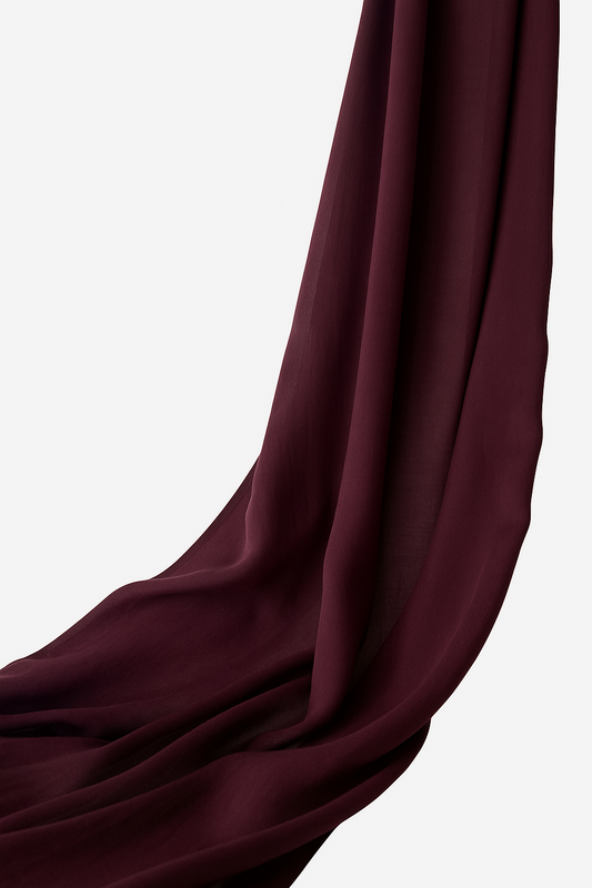 Burgundy modal hijab for women – soft, breathable and elegant