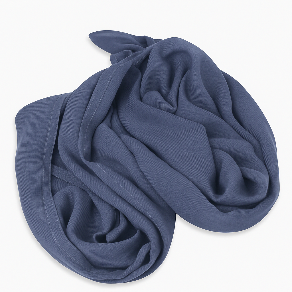 Slate blue modal hijab for women – soft, breathable and elegant