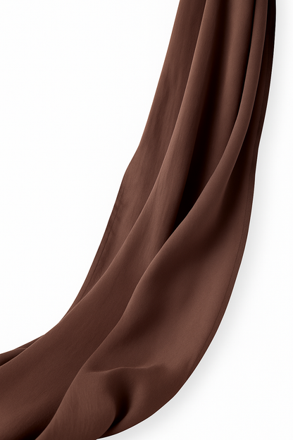 Chocolate modal hijab for women – soft, breathable and elegant