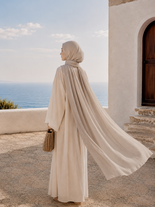 Crinkle Hijab-Sandstone