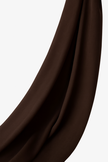Dark Chocolate modal hijab for women – soft, lightweight and elegant