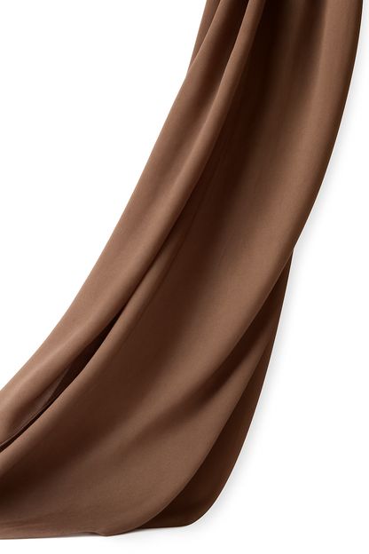 Mocha modal hijab for women – soft, breathable and elegant