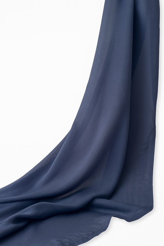 Slate blue modal hijab for women – soft, breathable and elegant