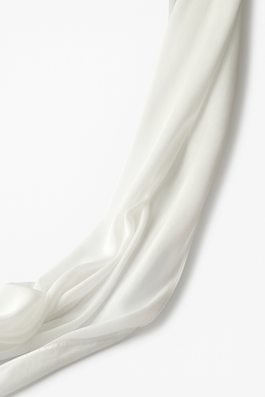 White modal hijab for women – soft, breathable and elegant