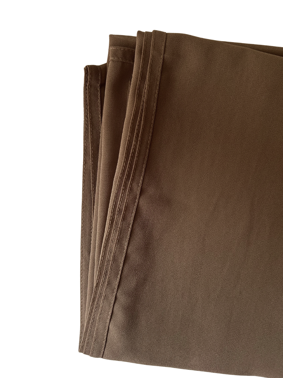 Brown chiffon hijab for women – soft, lightweight and elegant