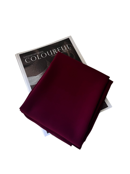 Burgundy chiffon hijab for women – soft, lightweight and elegant