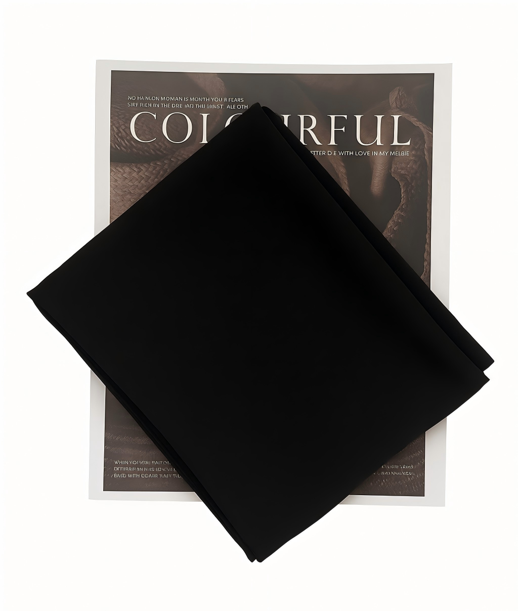 Black chiffon hijab for women – soft, lightweight and elegant