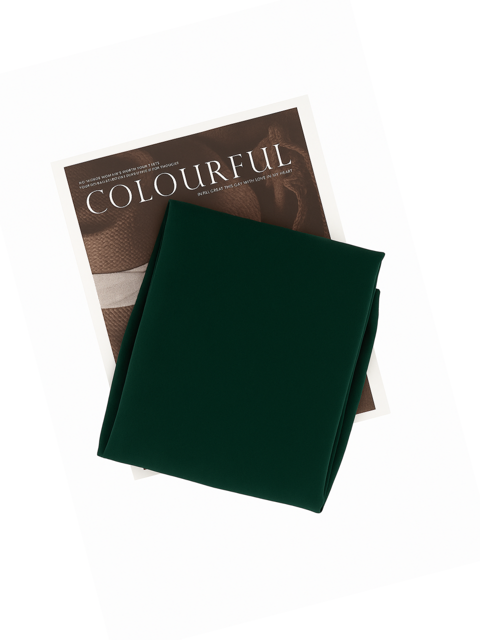 Dark green chiffon hijab for women – soft, lightweight and elegant