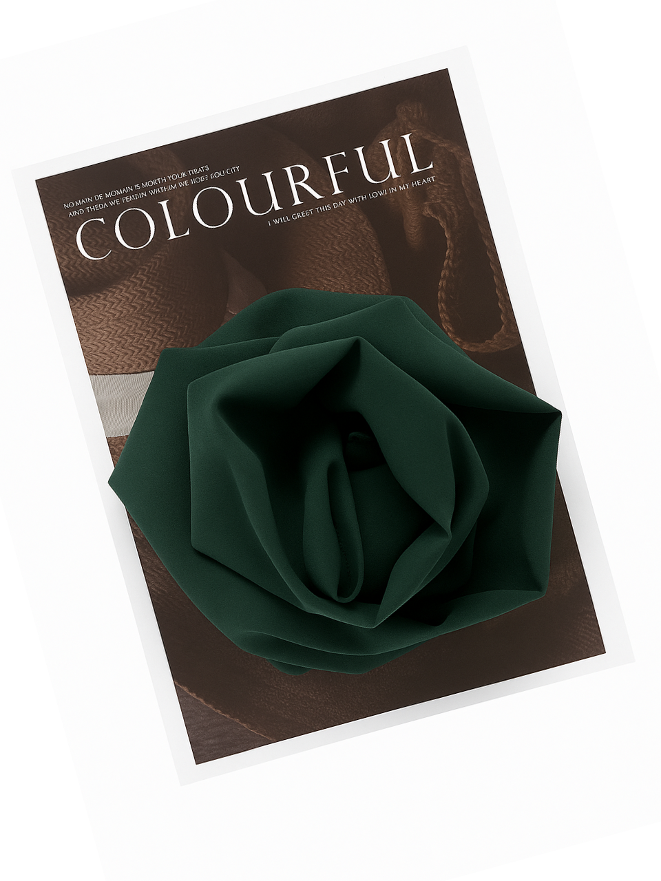 Dark green chiffon hijab for women – soft, lightweight and elegant