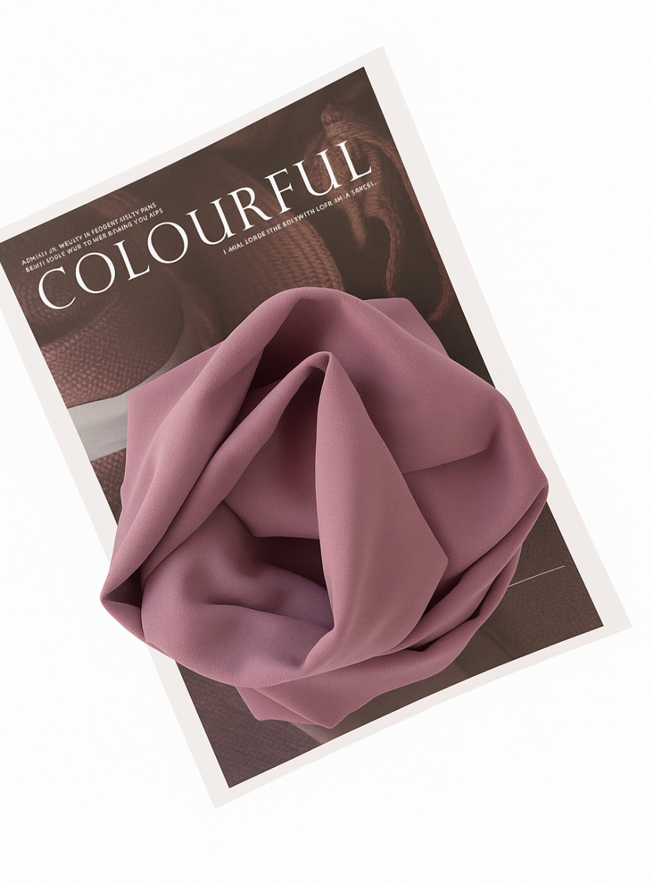 Dusty purple brown chiffon hijab for women – soft, lightweight and elegant