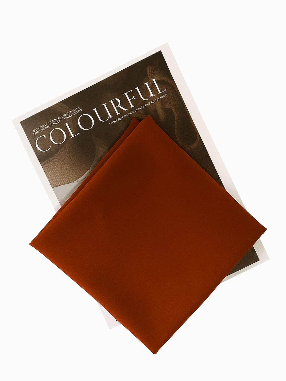 Fire brick chiffon hijab for women – soft, lightweight and elegant