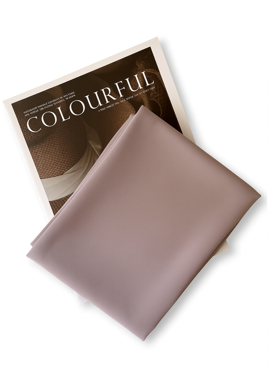 Lavender chiffon hijab flat lay – premium lightweight fabric