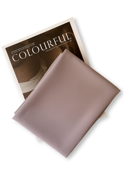 Lavender chiffon hijab flat lay – premium lightweight fabric