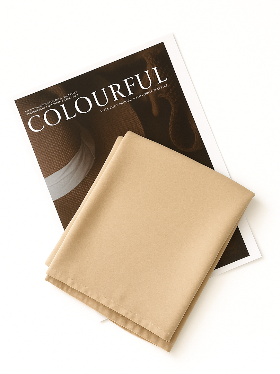 Light nude chiffon hijab for women – soft, lightweight and elegant