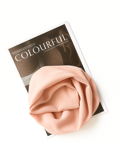 Misty Rose chiffon hijab for women – soft, lightweight and elegant
