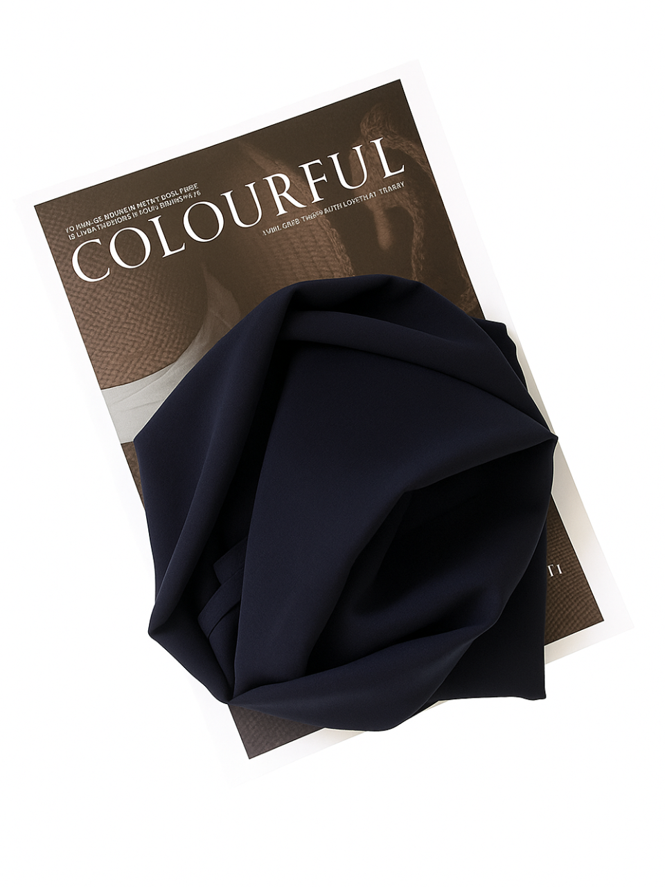 Navy chiffon hijab for women – soft, lightweight and elegant