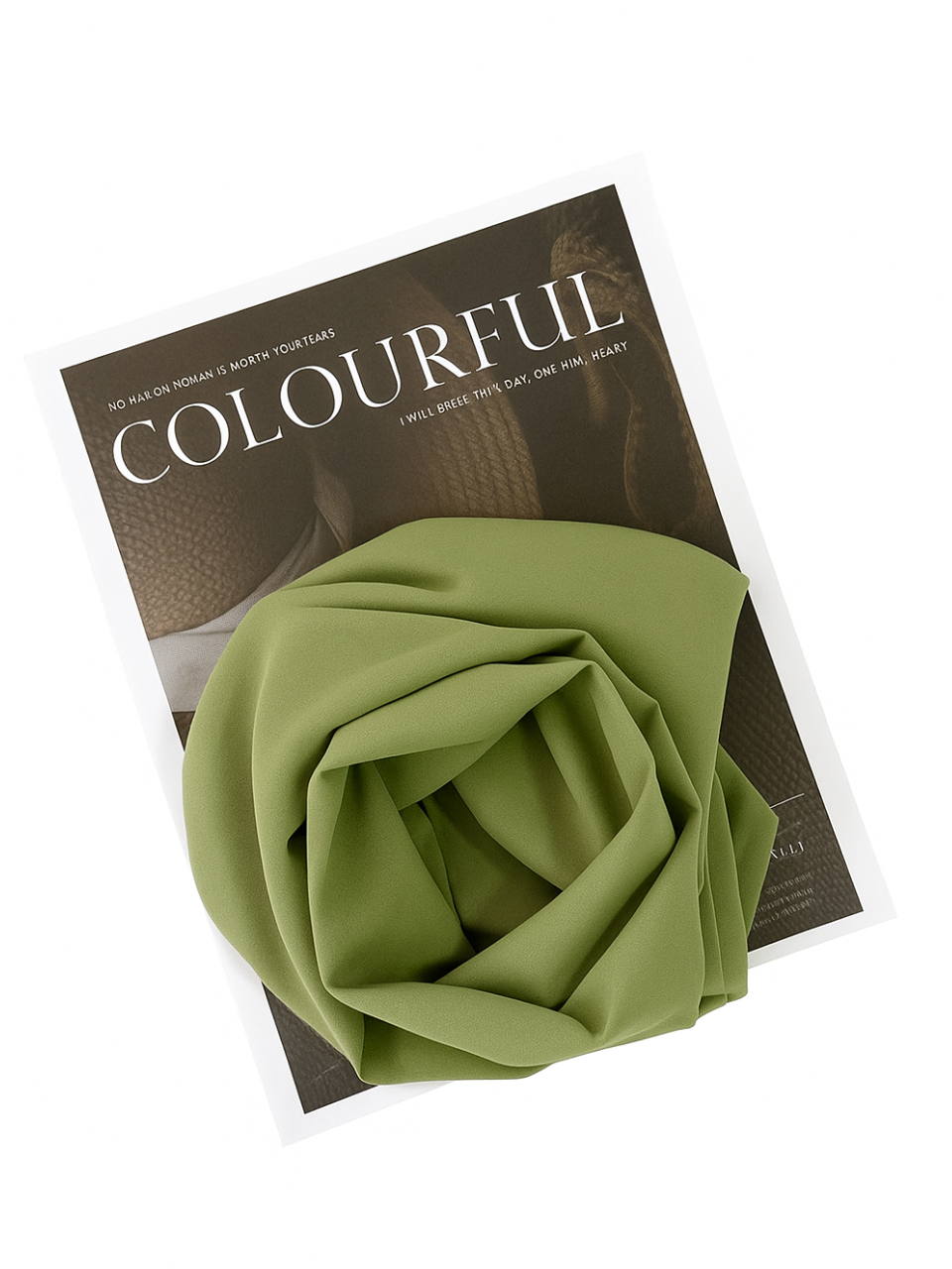 Sage Green chiffon hijab for women – soft, lightweight and elegant