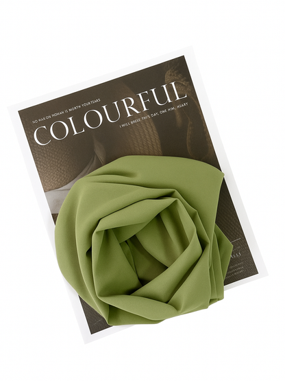 Sage Green chiffon hijab for women – soft, lightweight and elegant