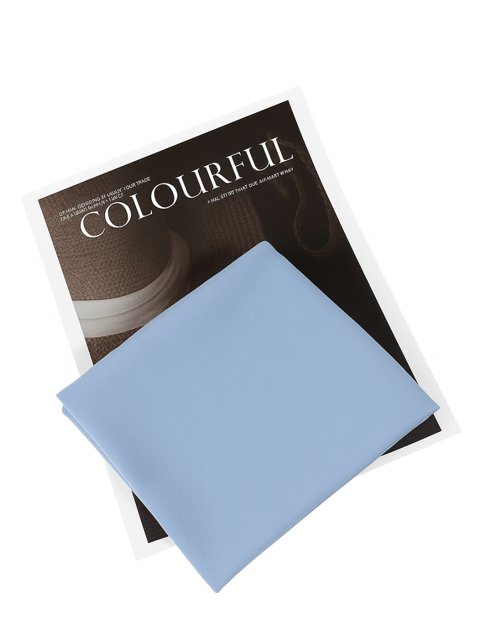 Sky Blue chiffon hijab for women – soft, lightweight and elegant