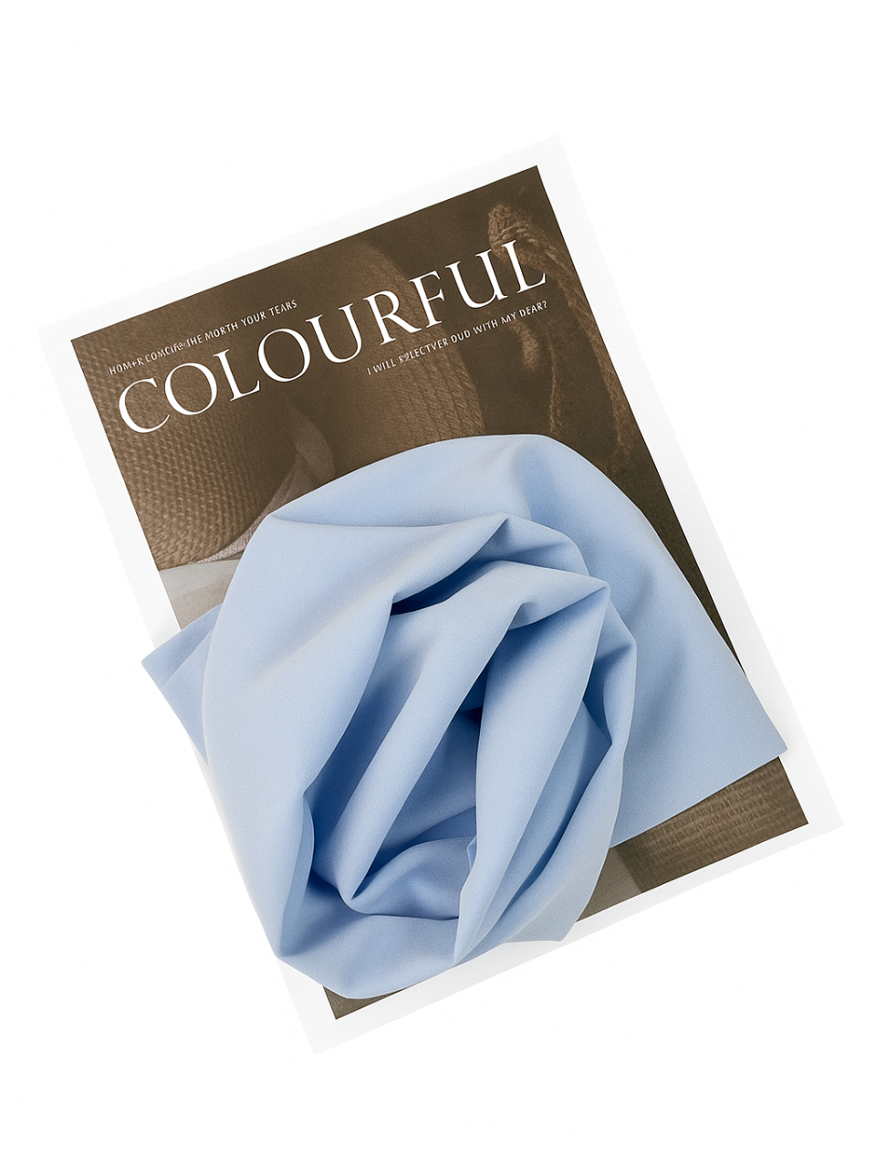 Sky Blue chiffon hijab for women – soft, lightweight and elegant