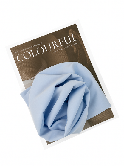 Sky Blue chiffon hijab for women – soft, lightweight and elegant