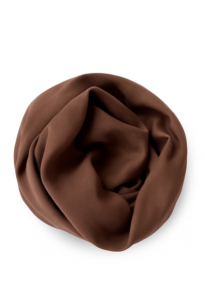 Chocolate modal hijab for women – soft, breathable and elegant
