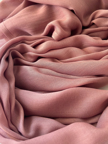Dusty Rose modal hijab for women – soft, breathable and elegant