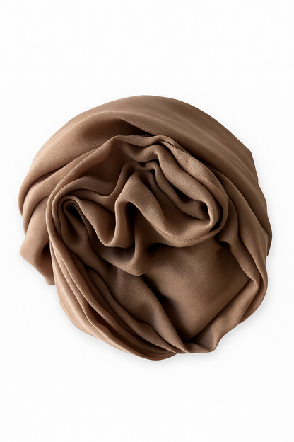 Mocha modal hijab for women – soft, breathable and elegant